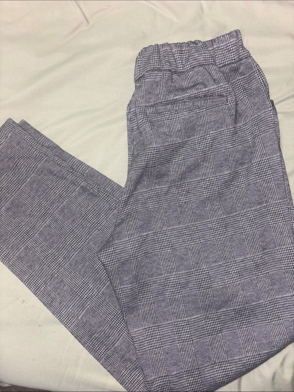 croft & barrow women’s Black and Gray Glen Plaid Dress Pants